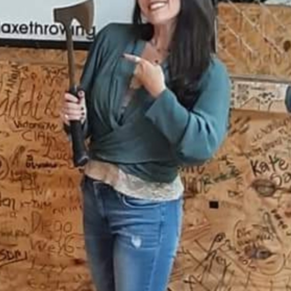 Express Sage Green balloon sleeve crop size M (SEE PHOTOS FOR ACTUAL COLOR)